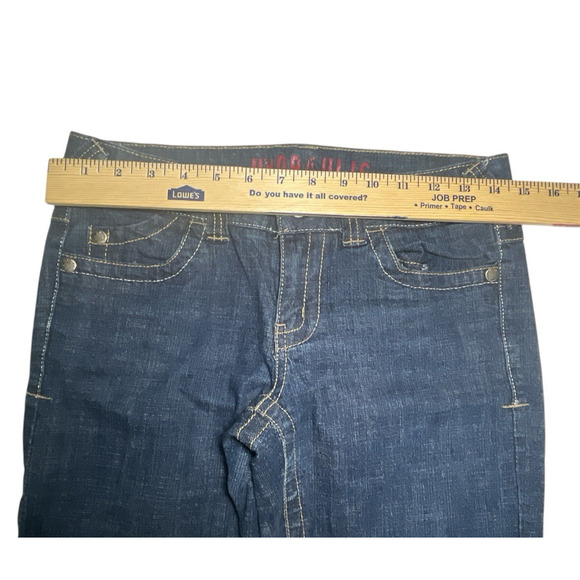 Hydraulic Women's Juniors Jeans Super Low Metro Flare Blue Denim Size 9/10 - Picture 6 of 10